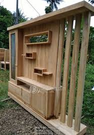 Partisi 2 sisi, partisi ruangan, sekat ruangan minimalis, sekat ruang tamu seiring dengan perkembangan desain rumah, saat ini banyak desain rumah yang menempatkan ruang tamu dan ruang keluarga berdampingan / jadi satu ruangan besar. Jual Lemari Hias Minimalis Dua Muka Laci Tengah