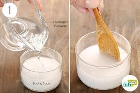 Prepare A Mix Of Hydrogen Peroxide And Baking Soda To Lighten Hair Naturally Lighten Hair Naturally How To Lighten Hair Baking Soda Hair Lightener