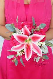 Outlined in white, each of the pink petals will have hot pink freckle that will dazzle the eye of the beholder. Stargazer Davids Bridal Wedding Flowers