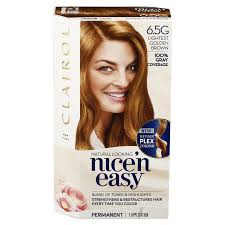 This natural looking shade is a mixture of warm honey and gold tones.it is just the color. Clairol Nice N Easy Permanent Hair Color Lightest Golden Brown 6 5g Permanent Hair Color Meijer Grocery Pharmacy Home More