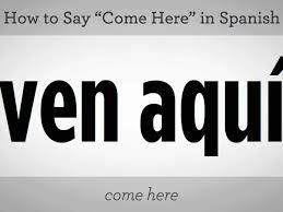 In this case because you are giving a book (un libro that is a masculine noun in spanish). How To Say Come Here In Spanish Howcast