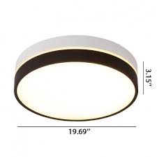 Lithonia lighting olcfm 15 wh m4 led outdoor ceiling mount porch light, 1029 lumens, 15 watts, 150 incandescent. Contemporary Black And White Finish Metal Led Ceiling Mount Lighting Halo Recessed Lighting Low Wattage 12 24 36w Energy Saving 2 Round Flush Mount Lights Applicable For Bedroom Kitchen Balcony Entryway Office Hall