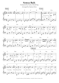 Semua Baik Sheet Music For Piano Solo Download And Print In Pdf Or Midi Free Sheet Music For Semua Baik By Franky Sihombing Musescore Com