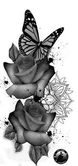 How well you take care of the tattoo and what. 34 Trendy Flowers Tattoo Rose Art Butterfly Tattoo Designs Butterfly Mandala Rose And Butterfly Tattoo