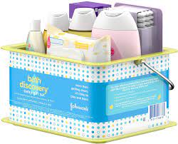 Baby lotion 10.14 fl oz (300ml) Amazon Com Johnson S Bath Discovery Gift Set For Parents To Be Caddy With Baby Bath Time Skin Care Essentials Bath Kit Includes Baby Body Wash Shampoo Wipes Lotion Diaper Rash Cream 7 Items