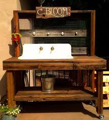 Mad Hatter Salvage Potting Bench With Sink Potting Bench Potting Bench Plans