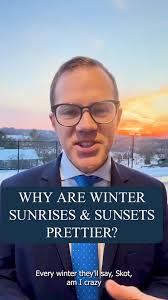It's a question I get every winter. Why are sunsets and sunrises more  vibrant in the winter months?