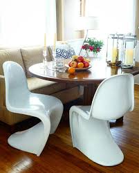 Casual Kitchen Dining Table With Panton Chairs Dining Table Design Modern Modern Dining Room Kitchen Table Settings