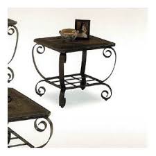Slate End Tables Alpine Furniture Wrought Iron Decor Furniture