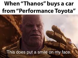 Thanos Supports Small Businesses Thanos Support Small Business Know Your Meme Supportive