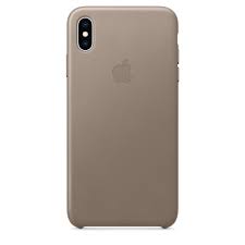 Iphone Xs Max Leather Case Taupe Apple Ph