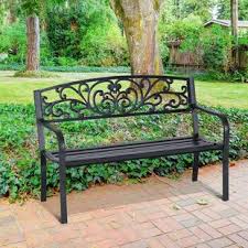 From stately gothic to loopy luytchens, high arches to contemporary aluminium, tree benches and many more. Metal Garden Benches You Ll Love Wayfair Co Uk
