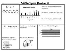 Math Staar Spiral Review 5th Grade Staar Math Spiral Review Math