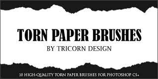 Torn Paper Torn Paper Photoshop Brushes Free Photoshop Brushes