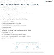 Porque en el pueblo piensan que huck y jim han matado a un hombre. Quiz Worksheet Huckleberry Finn Chapter 1 Summary Study Com