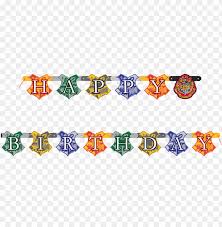 Download Harry Potter Happy Birthday Jointed Banner 182cm Png Image With Transparent Background Toppng