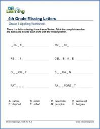 Use the following steps to get. Missing Letters For Grade 4 K5 Learning