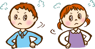 フリーイラスト] 喧嘩する男の子と女の子 | パブリックドメインQ：著作権フリー画像素材集