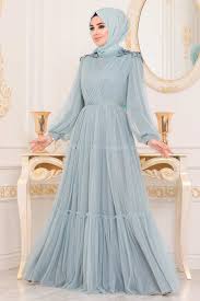 Tesetturlu Abiye Elbise Omuzlari Detayli Mint Tesettur Abiye Elbise 4072mint Tesetturisland Com Aksamustu Giysileri The Dress Elbise