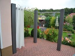 Outdoor vorhang mit ösen, garten patio balkon wasserdicht verdunkelungsvorhang sonnenschutz & sichtschutz outdoorvorhäng für pavilion strandhaus, 1stück, 137cm x 215 cm, hellgrau. Sichtschutz Ecksaule 2 2m X 0 2m X 0 2m Lackiert