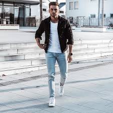 Denim jacket sale cropped denim jacket leather jacket denim jackets black jacket outfit blazer jacket designer evening dresses ag jeans teen fashion outfits. Raretrio On Instagram Black Denim Jacket Or Wish You All A Good Weekend Mens Outfits Black Denim Jacket Outfit Mens Fashion Casual Outfits