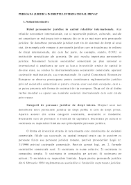 Raportul juridic cu element strain b. Doc Persoana Juridica In Dreptul International Privat Andrei Telechi Academia Edu