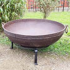 With a range of styles and sizes available, our harbour housewares fire pit collection offers something to brighten back gardens both big and small. A Large Indian Wrought Iron Kadhai Fire Pit Lassco England S Prime Resource For Architectural Antiques Salvage Curiosities