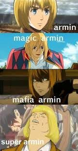 Armin Trough The Times Attack On Titan Funny Titans Anime Attack On Titan Anime