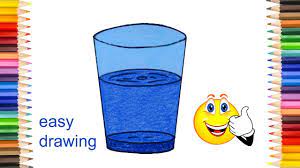 All of these techniques can be used as process art ideas, let kids create and experiment with no finished project in mind. How To Draw A Glass Of Water Glass Drawing For Kids Youtube