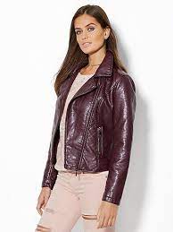 Faux Leather Moto Jacket New York Company Clothes For Women Leather Coat Jacket Coats For Women
