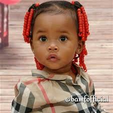 What i like about this haircut is that with his texture hair, most barber stylists would not the hairstyle for black kids featured below is a protective hairstyle. Beautiful Baby I Like Her Red Beads Little Girls Don T Dress Like Little Girls Anymore This Is S Beautiful Babies Baby Girl Hairstyles Beautiful Black Babies