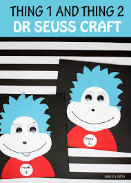 Thing 1 And Thing 2 Craft Easy Dr Seuss Craft For Kids Seuss Crafts Dr Seuss Crafts Craft Activities For Kids