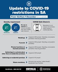 South australia announced on monday it was immediately dropping its restrictions, introduced on 29 june in response to the latest covid outbreak. Covid 19 Update 27 Nov 2020 Further Easing Of Restrictions In Sa From 1 Dec 2020 What S On For Adelaide Families Kidswhat S On For Adelaide Families Kids