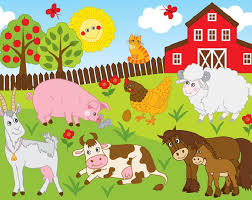Digital Clipart Farm Animals Digital Paper And Clip Art Set Digital Download Farm Animal Party Animal Clipart Farm Animals