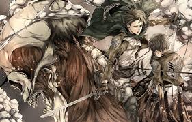 Cartoon ,anime ,manga ,series ,attack on titan ,levi ackerman wallpapers and more can be download for mobile, desktop, tablet and other devices. Wallpaper Skull Blade Attack Of The Titans Shingeki No Kyojin Eren Yeager Levi Ackerman Images For Desktop Section Syonen Download
