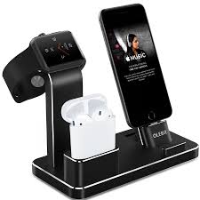 Amazon Com Olebr Apple Watch Stand Aluminum Apple Watch Charging Stand Airpods Stand Charging Docks Apple Watch Charger Apple Watch Charging Apple Watch Stand