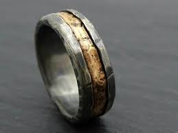 Viking Wedding Ring Gold Mens Wedding Band Black Cool Mens Ring Mens Engagement Band Mens Wedding Band Meteorite Wood Grain Ring For Him In 2021 Viking Wedding Ring Viking Wedding Ring