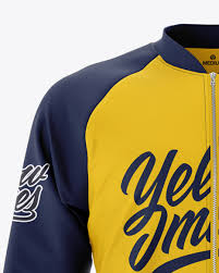 Download Men S Raglan Bomber Jacket Mockup Front View In Apparel Mockups On Yellow Images Object Mockups