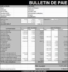 Fiche De Paie Cadre Excel Gratuit
