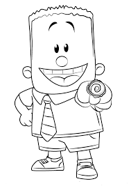 Principal coloring page click to print image only without ads. Free Printable Captain Underpants Coloring Pages