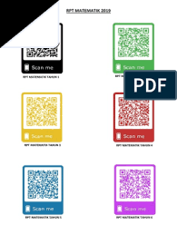 Berikut adalah senarai rpt bagi pelbagai mata pelajaran untuk tahun 5. Qr Code Rpt Matematik 2019