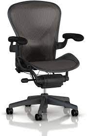 It's very comfortable to sit in and helps against back pain. Amazon Com Herman Miller Aeron Tilt Limiter Task Chair Adjustable Vinyl Arms Graphite Frame Carbon Classic Pellicle Size B Medium Furniture Decor