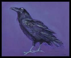 HALLOWEEN ART Raven Raven Art Print Boris the Raven - Etsy