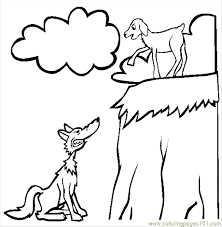 Children pick up so many developmental benefits while coloring: The Wolf And The Kid Coloring Page For Kids Free Wolf Printable Coloring Pages Online For Kids Coloringpages101 Com Coloring Pages For Kids