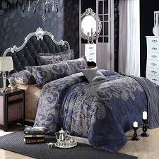 Black And Blue Bedding Sets Queen Dark Blue And Grey Shabby Chic Traditional Paisley And Tribal Print 100 Egyptian Cotton Full Shabby Chic Bedding Sets Shabby Chic Bedrooms Shabby Chic Bedding