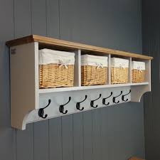 Hat Coat Rack With Shelf Including Storage Baskets Coat Rack Shelf Wall Cubbies Shelves