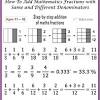 Learn two simple methods for adding fractions, plus how to subtract fractions. 1