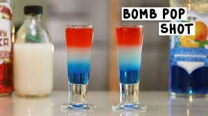 Bomb Pop Shot Tipsy Bartender Recipe Bomb Pop Shot Bomb Pop Drink Bomb Drinks