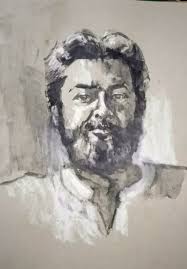 Bailu gifts oil painting to director