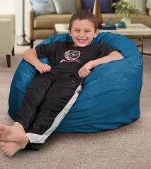 Js home bean bag chair cover, ultra soft cute bean bag chair cover for kid and adults, canva storage bean bag for organizing children plush toys (no filler), large 38, white. Small Bean Bag Chairs For Kids Ultimate Sack